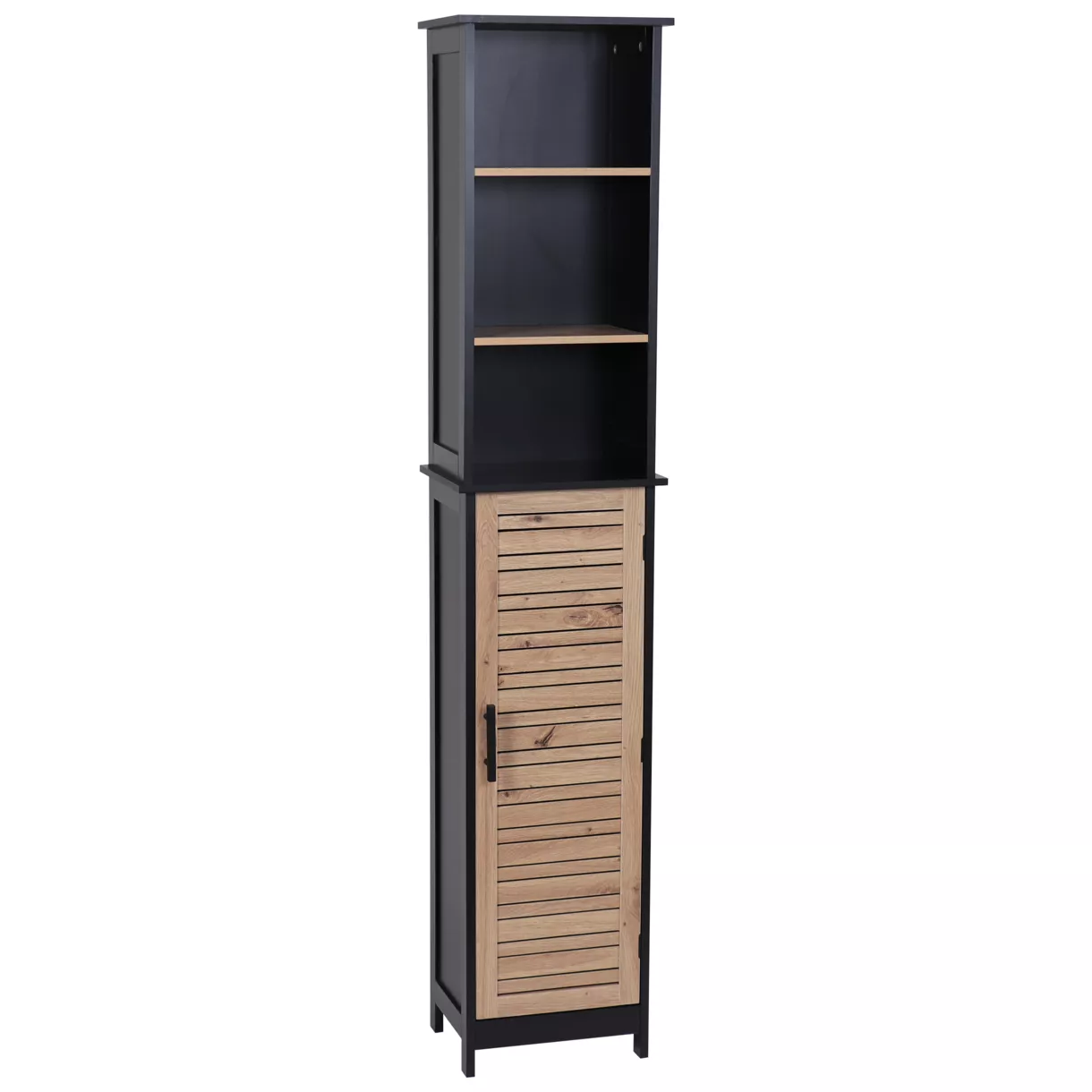 COLONNE MDF 1 PORTE + 3 ETAGERES MDF - BERGEN