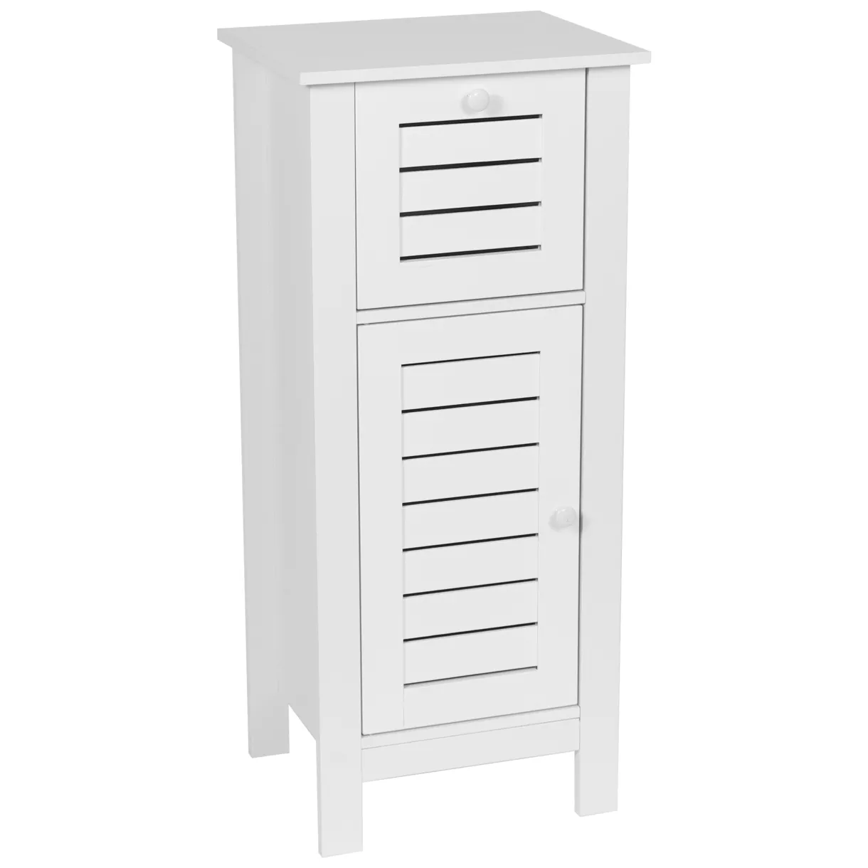 MEUBLE BAS 1 PORTE/1 TIROIR MDF - SANTORIN