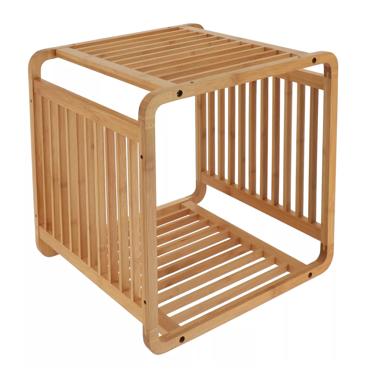 CUBE MALIN EMPILABLE EN BAMBOU - NATUREL