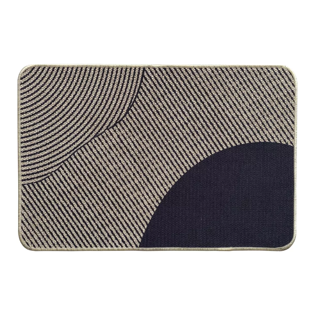 TAPIS IMP 40X60CM POLYESTER VELOURS - DUNE BEIGE