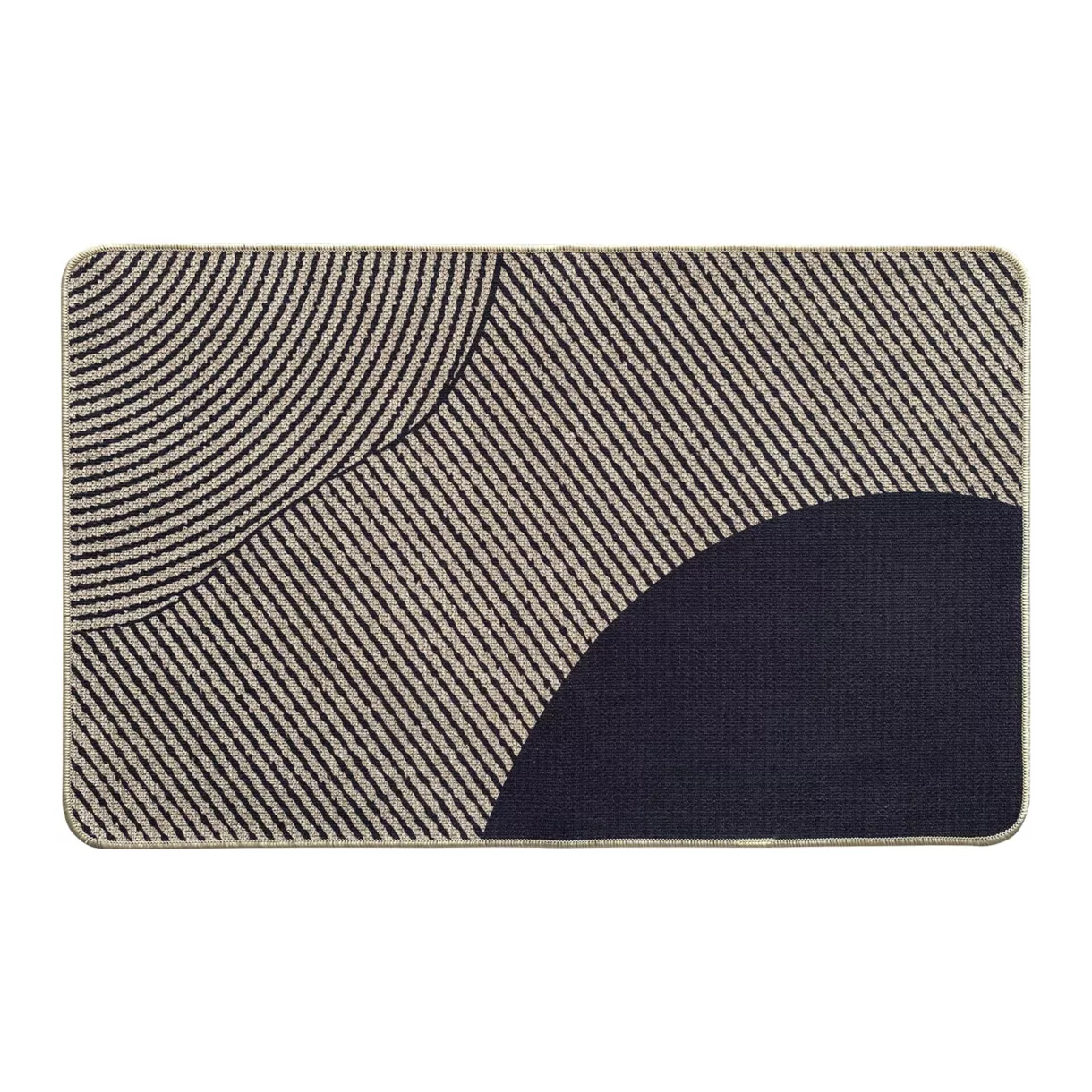 TAPIS IMP 50X80CM POLYESTER VELOURS - DUNE BEIGE