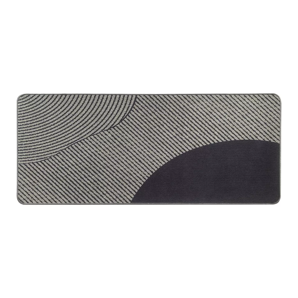 TAPIS IMP 50X120CM POLYESTER VELOURS - DUNE GRIS