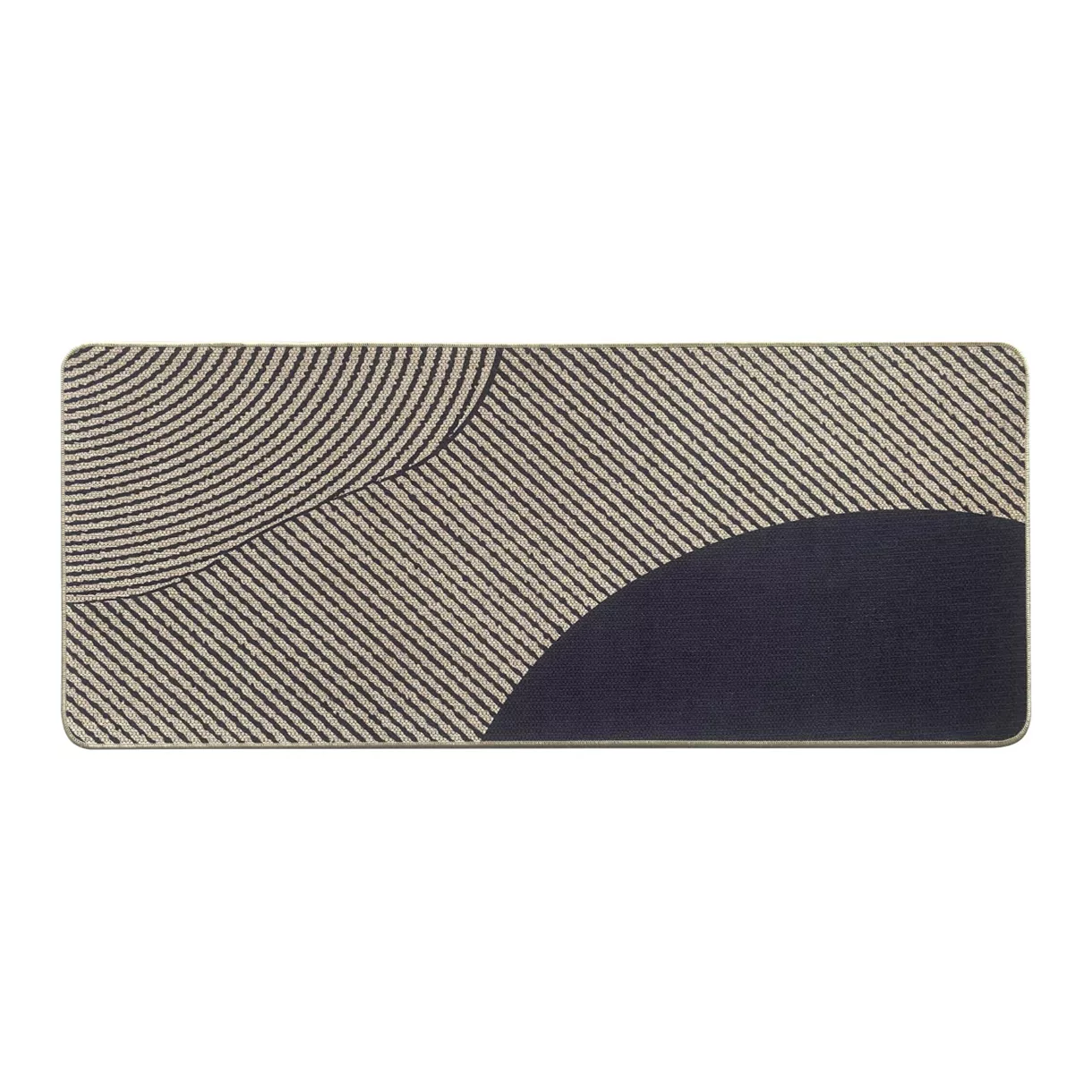 TAPIS IMP 50X120CM POLYESTER VELOURS - DUNE BEIGE