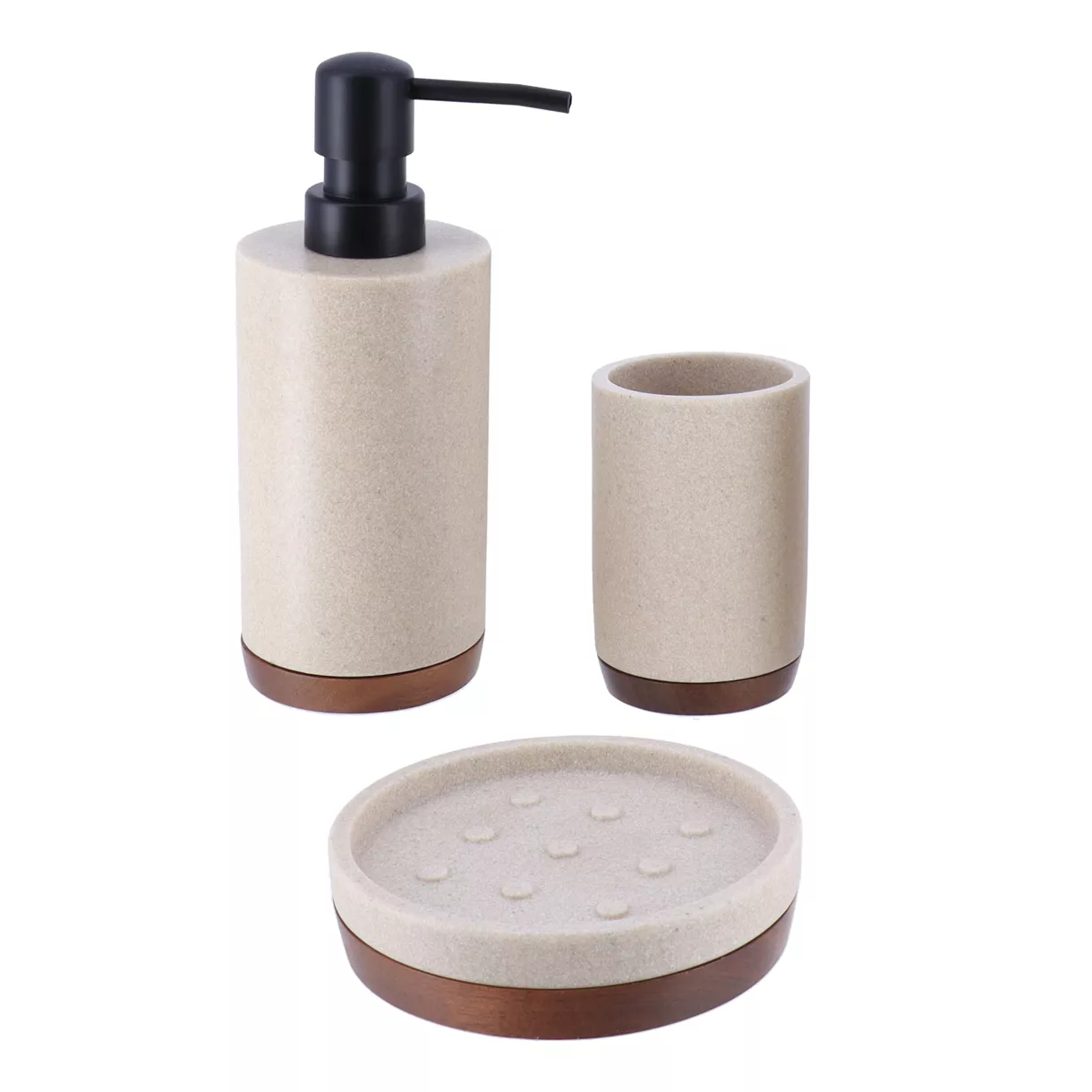 Acacia Hout Natuurlijke Badkamer Accessoireset