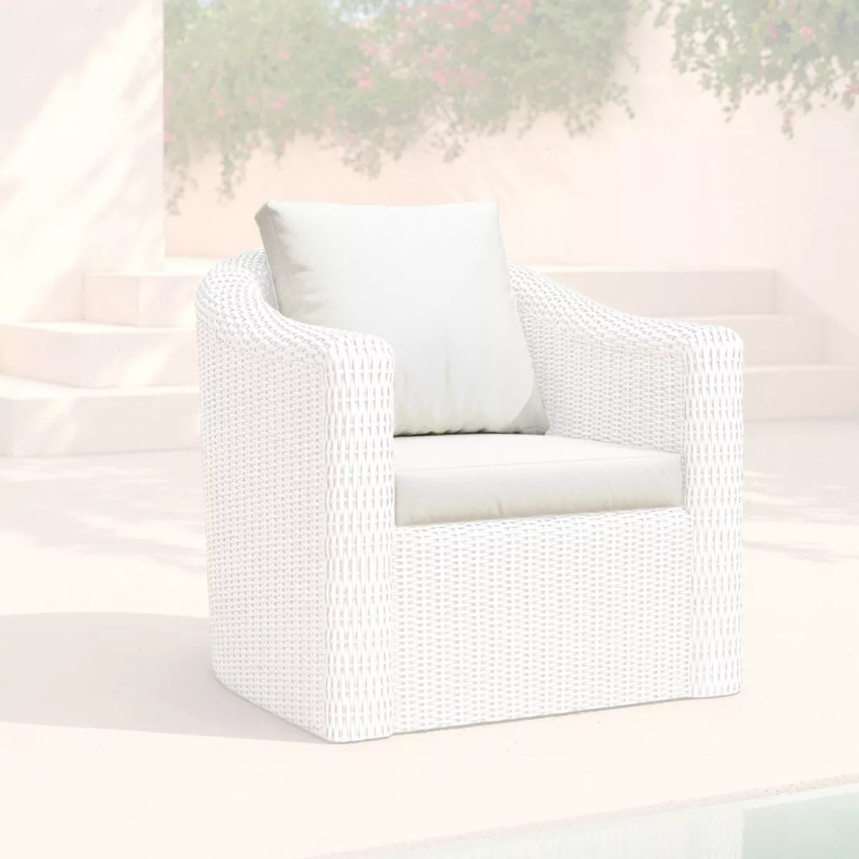 Housses de coussin de remplacement pour Fauteuil Calvi Blanc