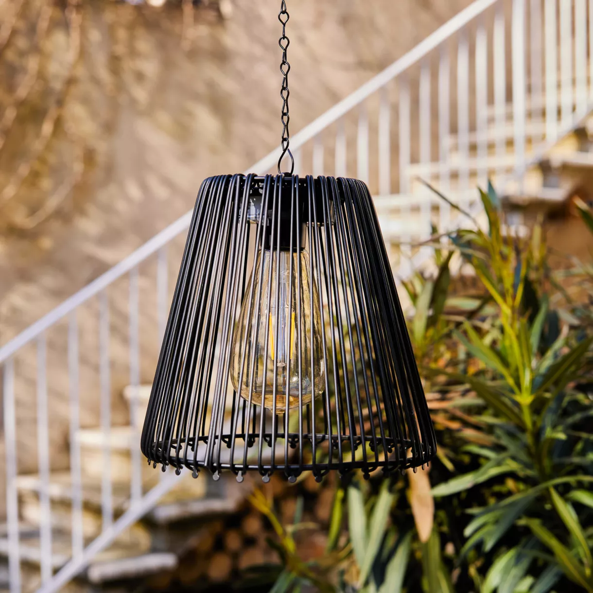 1 Solar suspension dia17.50-H18cm-1L noir