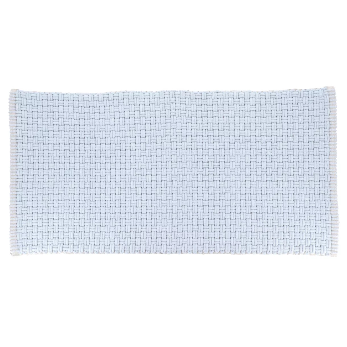 Tapis de bain microfibre (45 x 90 cm) Maille Bleu clair