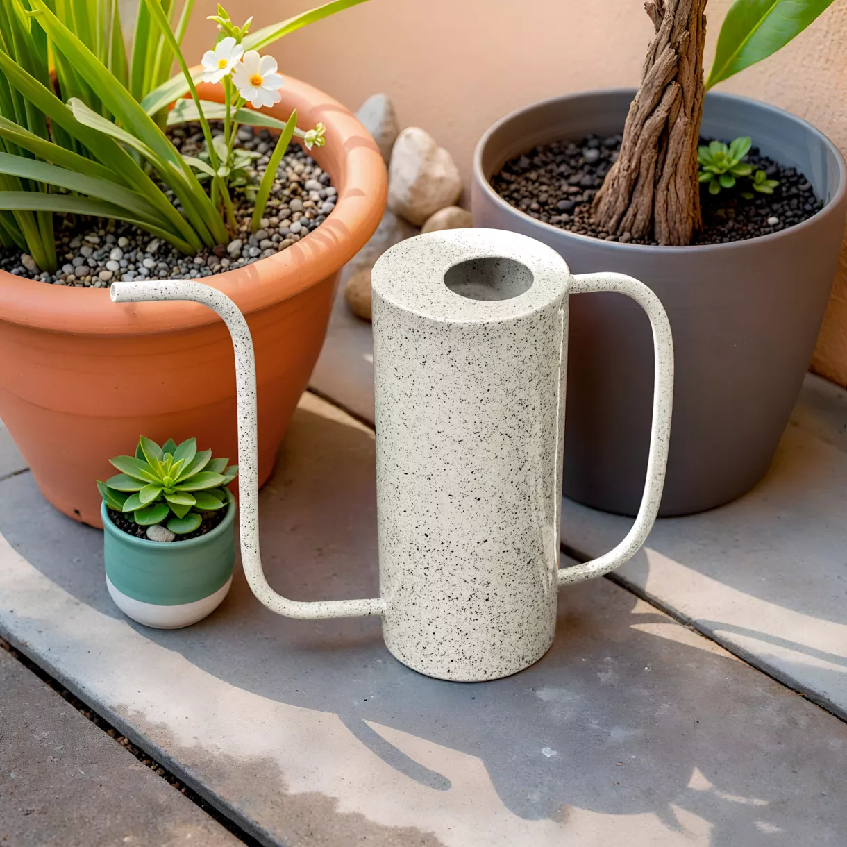 1 Arrosoir fer DECO L25-W9.50-H31cm ivoire