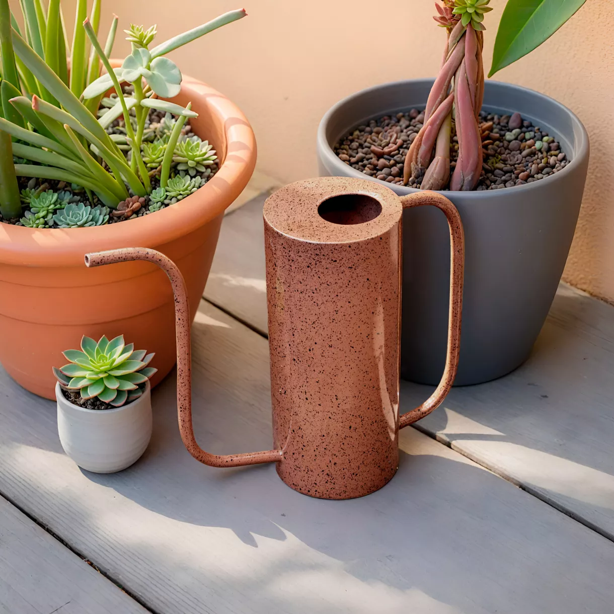 1 Arrosoir fer DECO L25-W9.50-H31cm brun terra