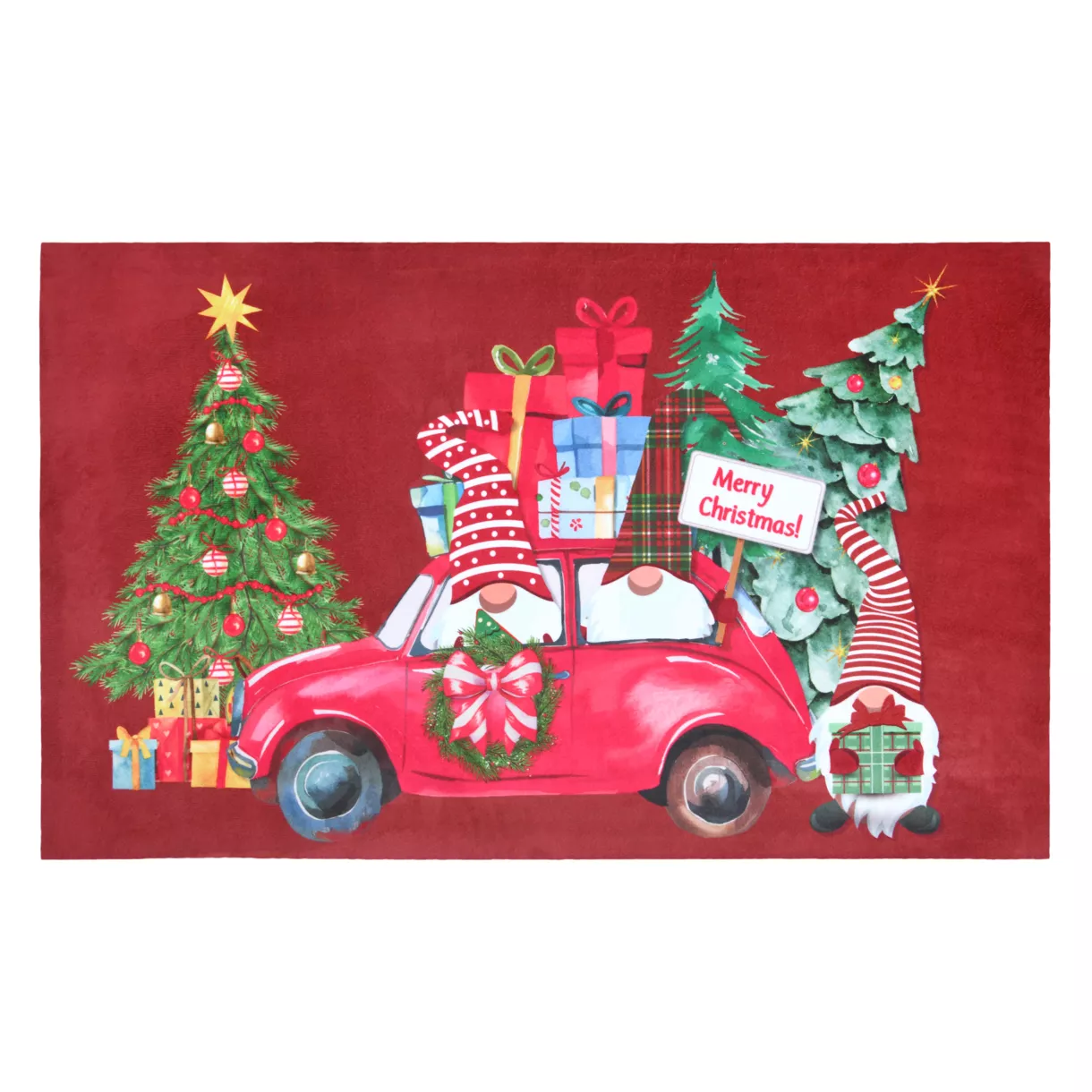 KLAUS TAPIS RUBBER 45X75 ROUGE