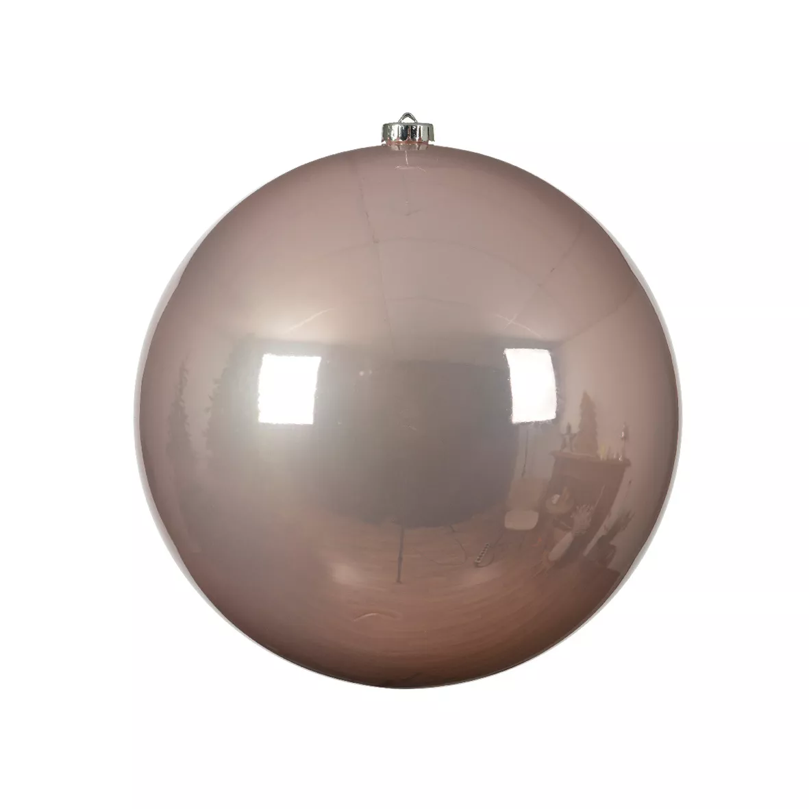 Boule de Noël (D200 mm) Alpine Rose poudré 1