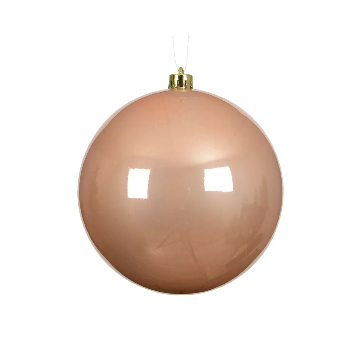1 Boules polystyrene dia14cm peach pearl ALPINE