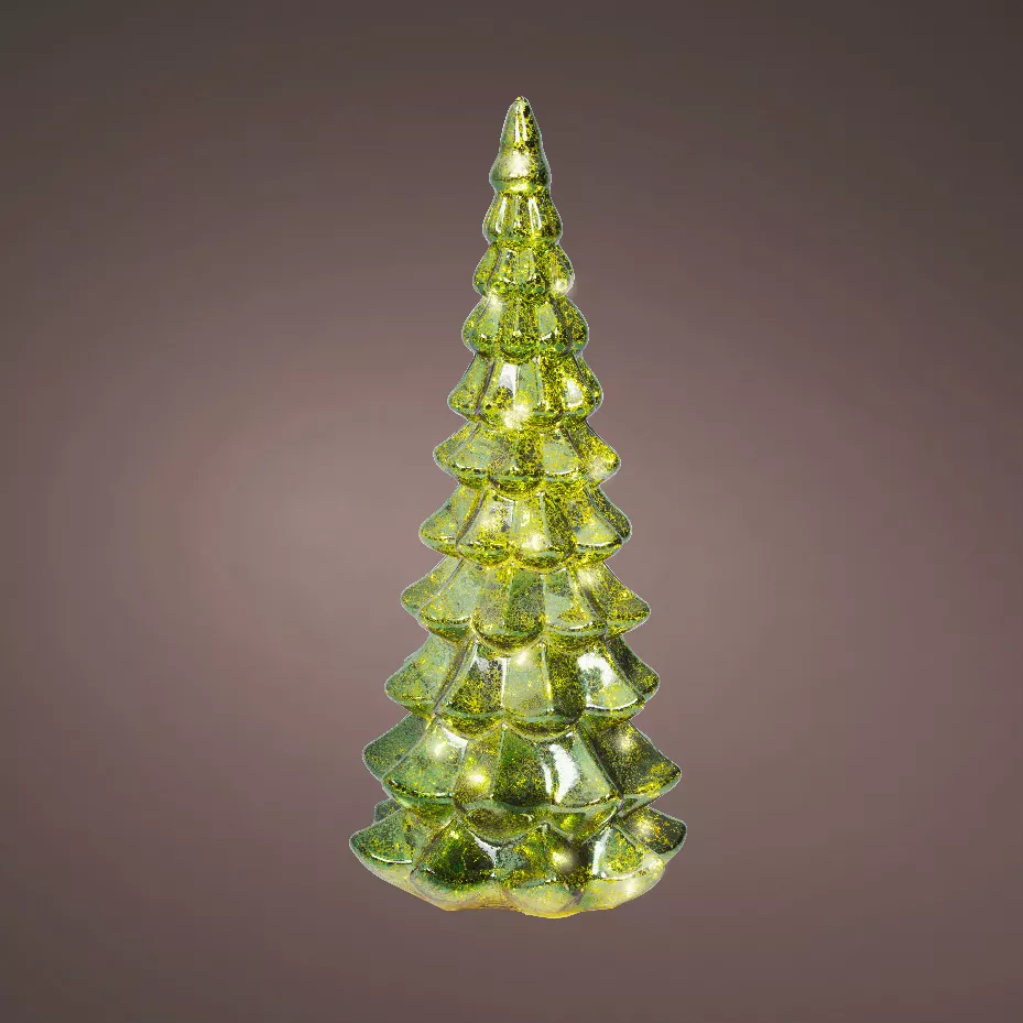1 Micro LED sapin intŽrieur dia14.50-H32cm-20L vert/blanc chaud 