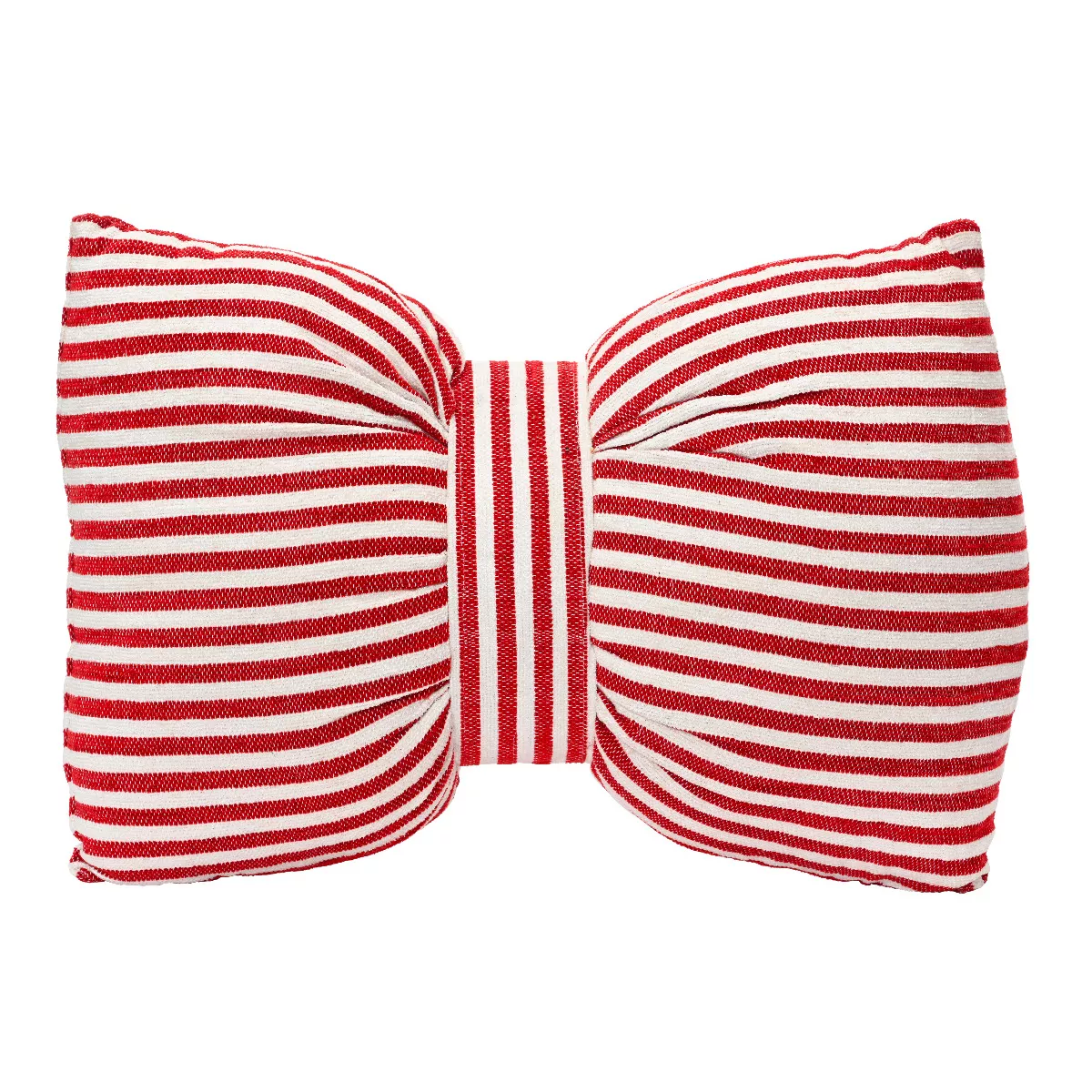 1 Coussin eg polyester L60-W40-H10cm rouge/blanc chaud 