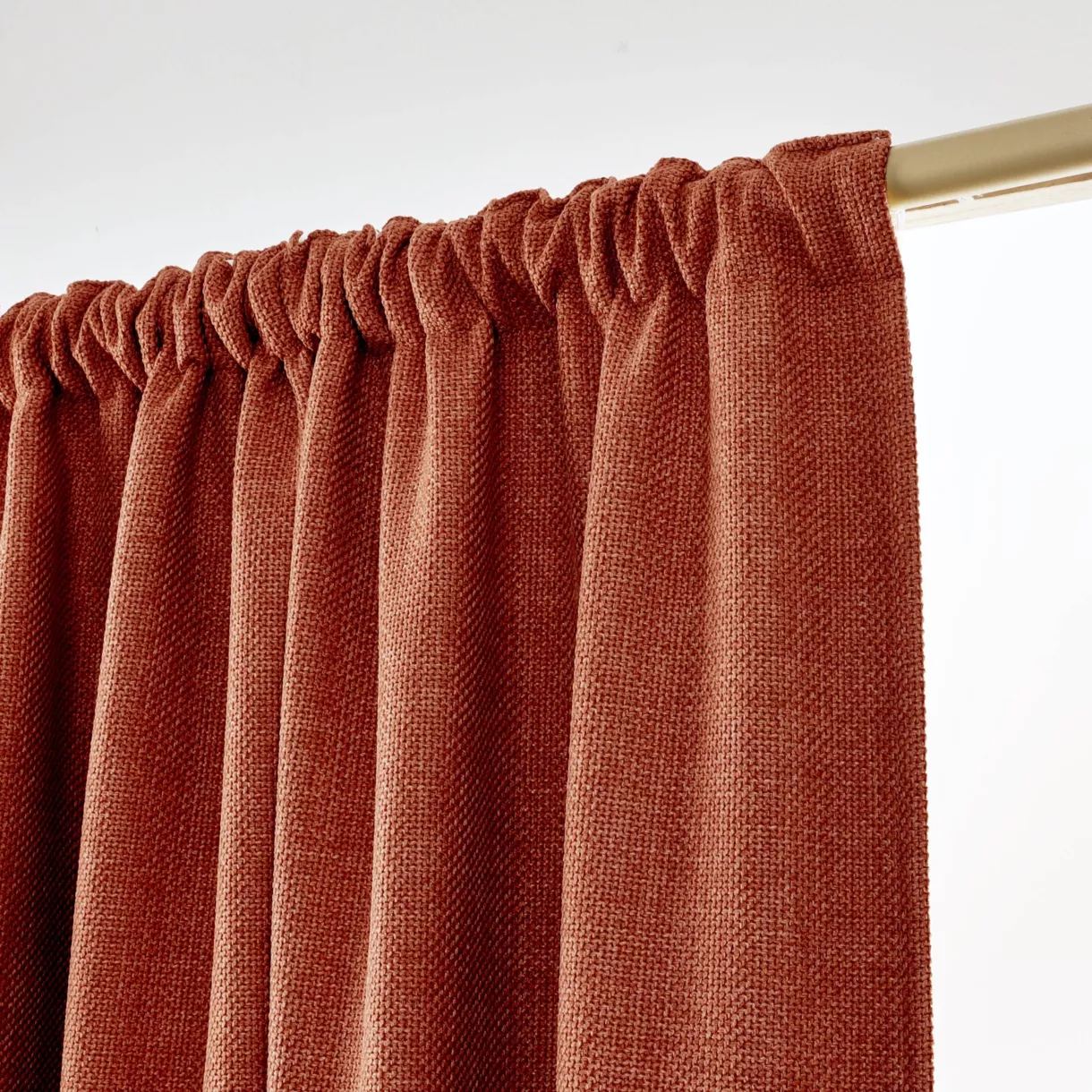 Rideau obscurcissant thermique galon fronceur (180 x 260 cm) Alba Terracotta