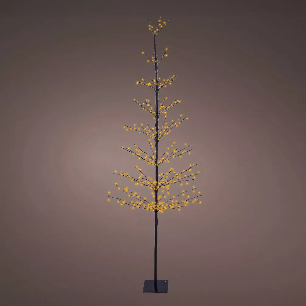 1 Micro LED sapin extŽrieur dia75.00-H180.00cm-360L noir/blanc classique 