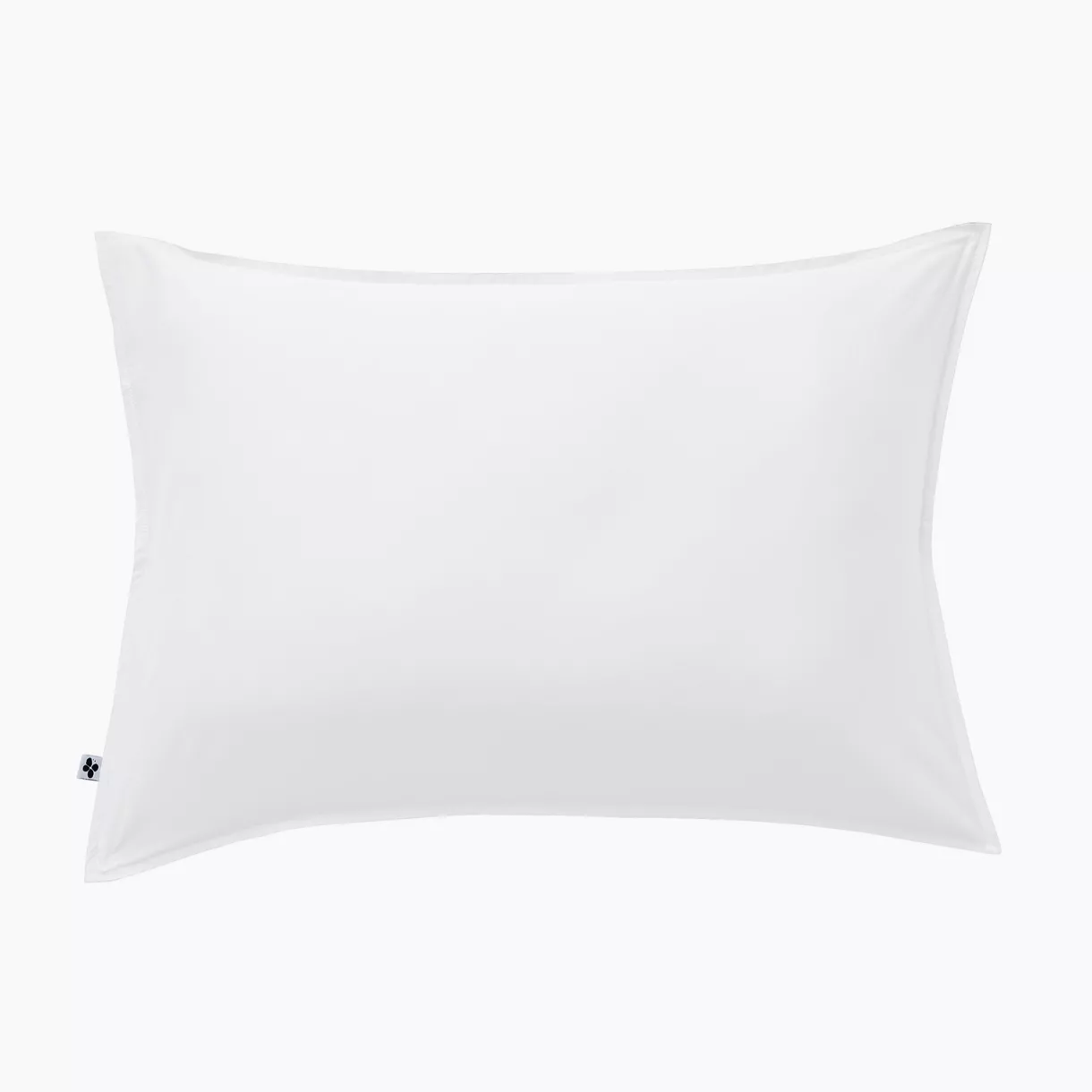 Funda de almohada rectangular en satén de bambú (70 cm) Salomé Blanco chantilly