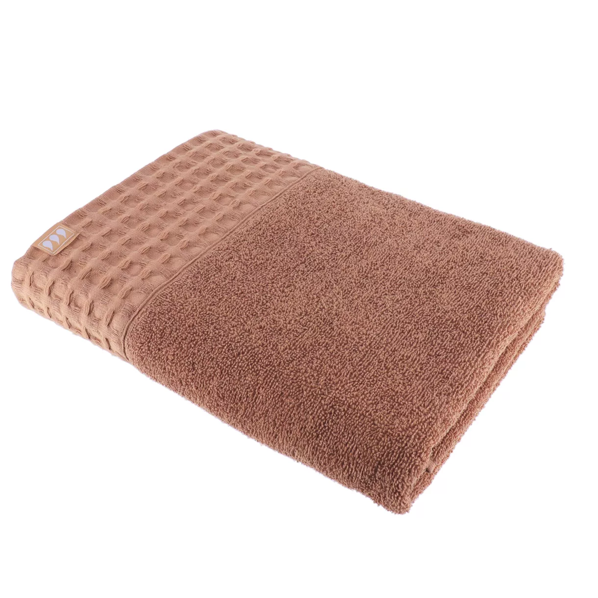 SERVIETTE DE BAIN 70X130 CM 100% COTON - CARAMEL