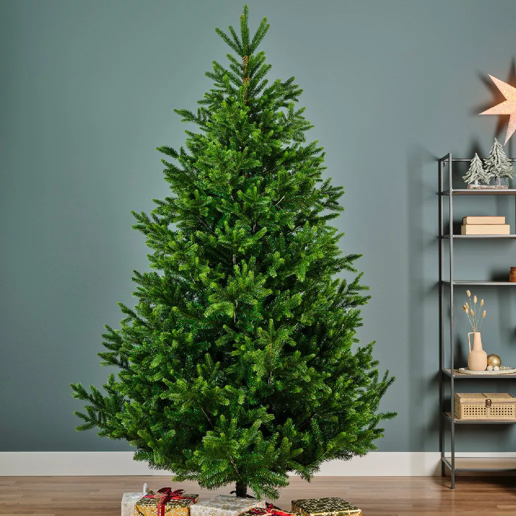 Sapin artificiel de Noël H240 cm Abies Nordmann Vert sapin