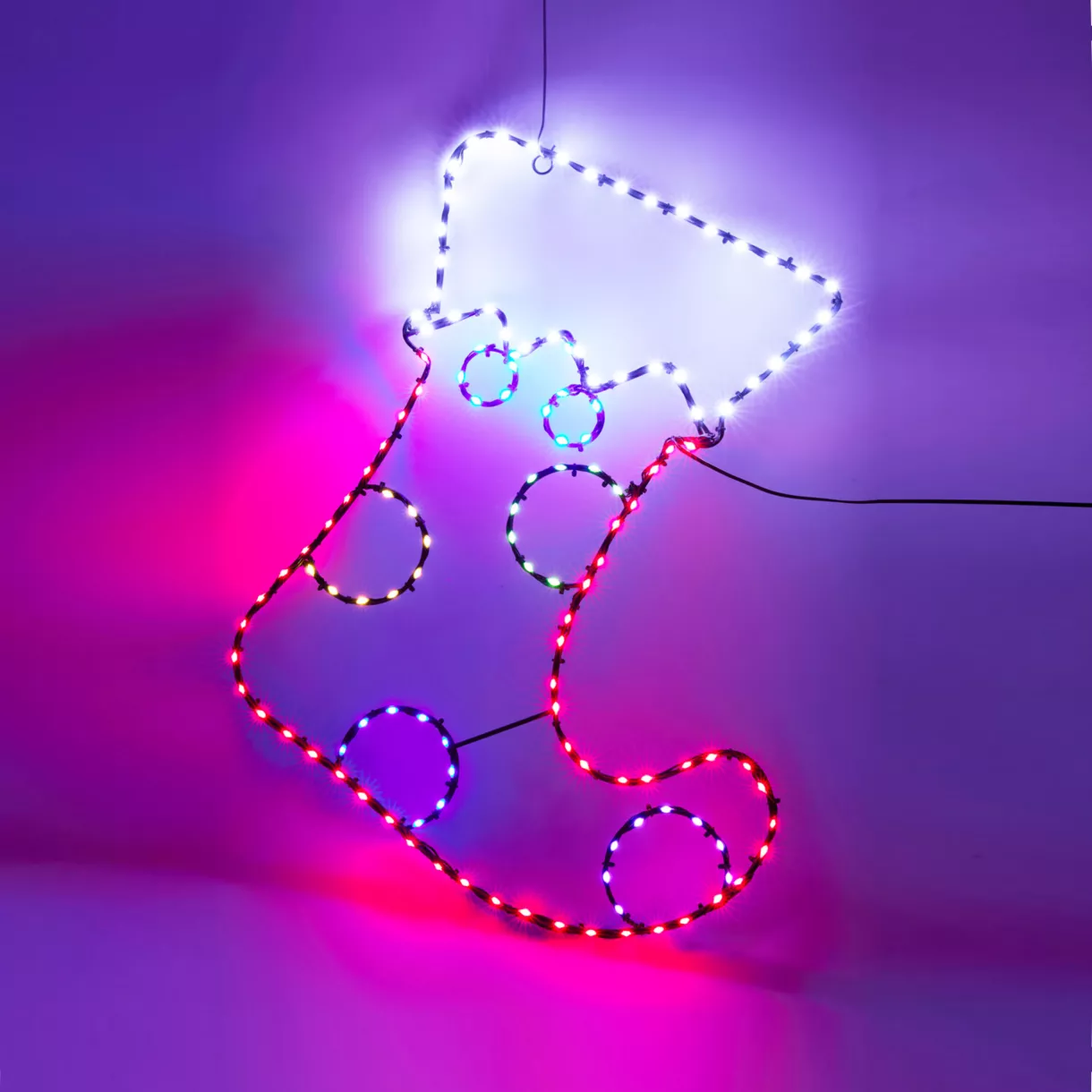 SILHOUETTE LUM BOTTE DE NOèL 52CM 134 LED
