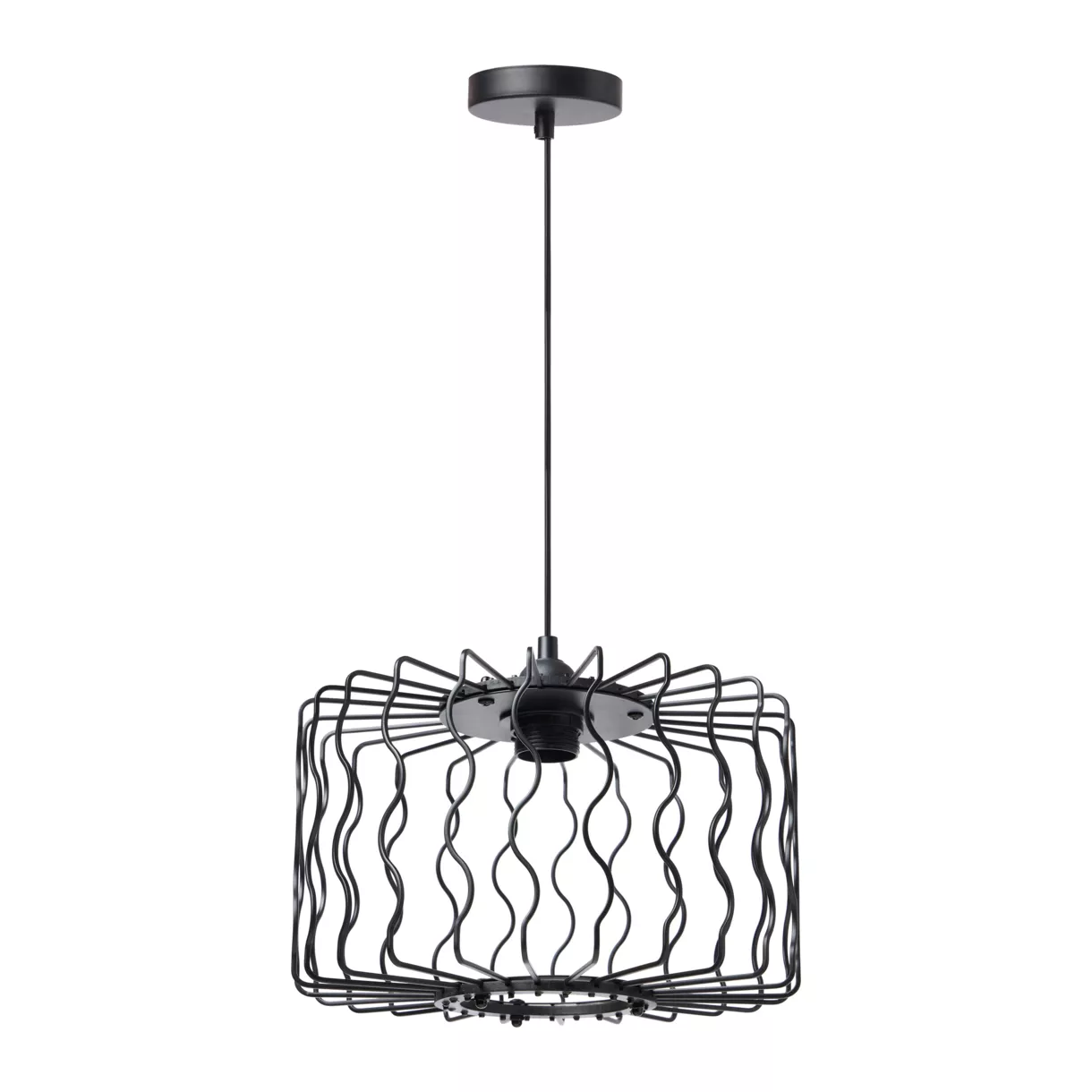 Suspension MŽtal 'Julia' Noire Dim : l30xH18.5xP30cm