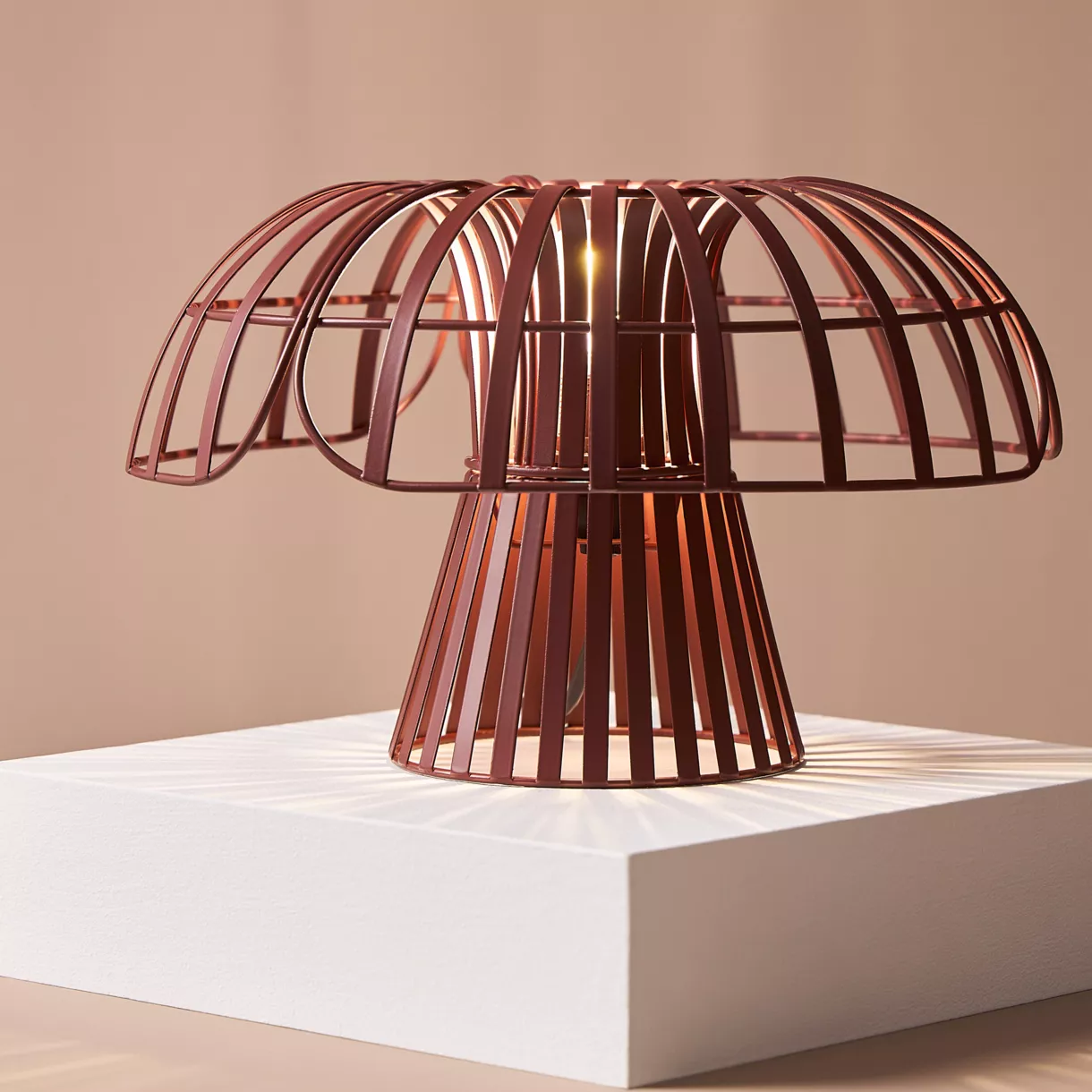 Lampe MŽtal 'Poppi' Terracotta Dim : l32xH20xP32cm