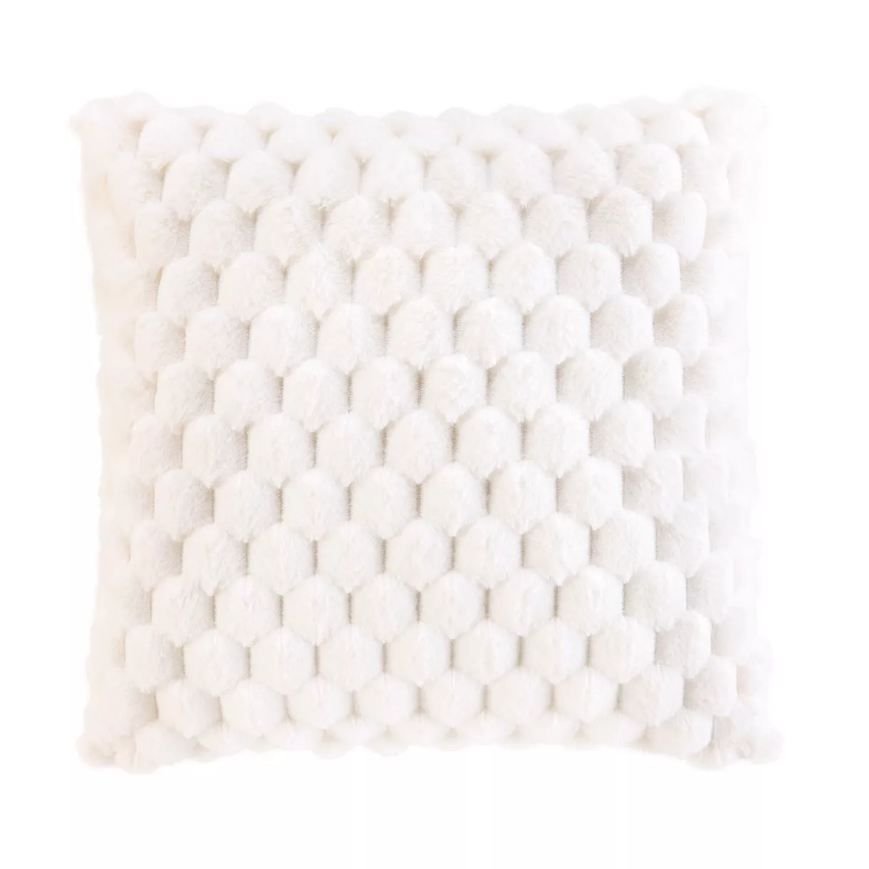 Coussin DŽhoussable (45 x 45 cm) Frosty, Imitation Fourrure/Velours