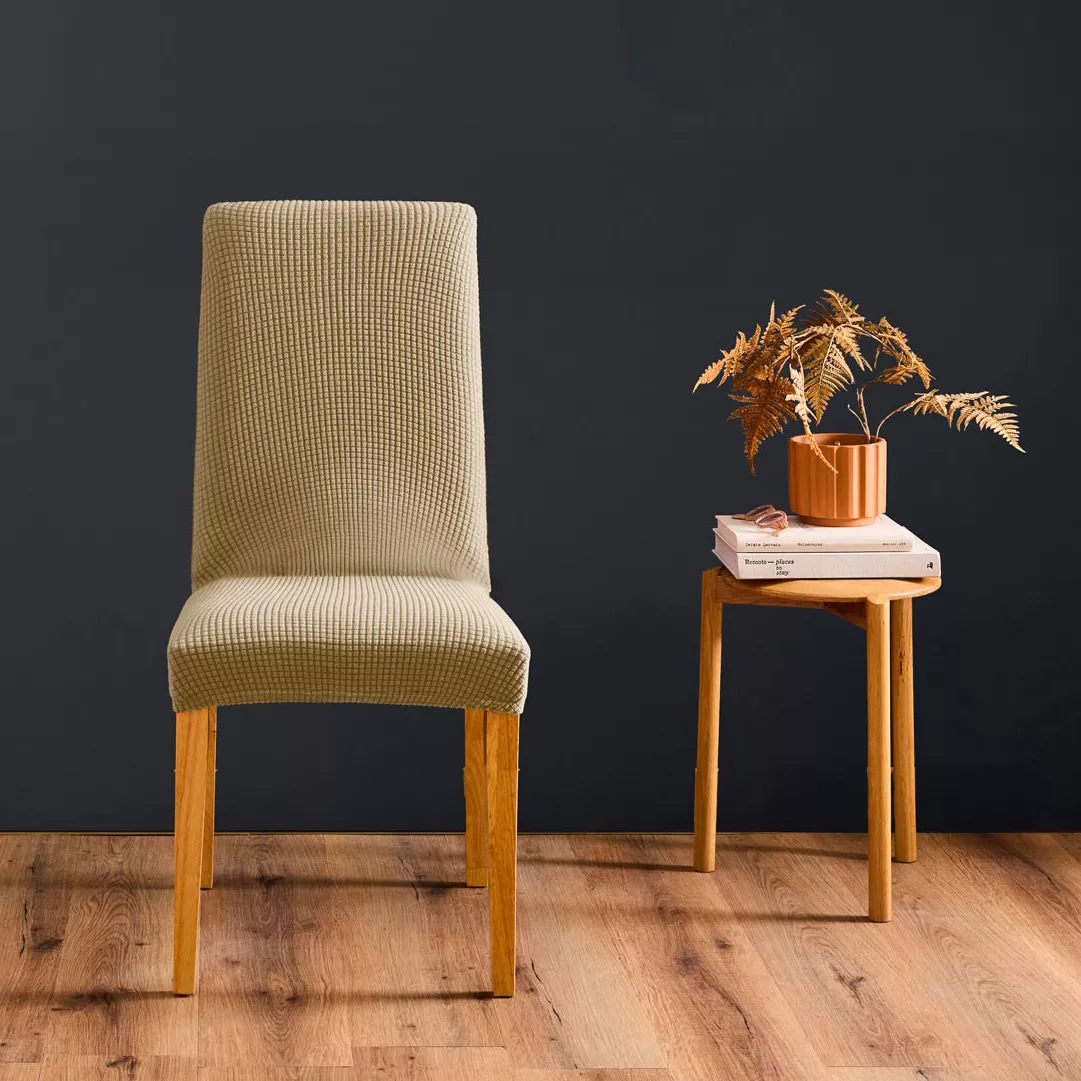 Housse de Chaise Extensible (40 x 40 x 65 cm) Sacha Lin, Polyester GaufrŽ
