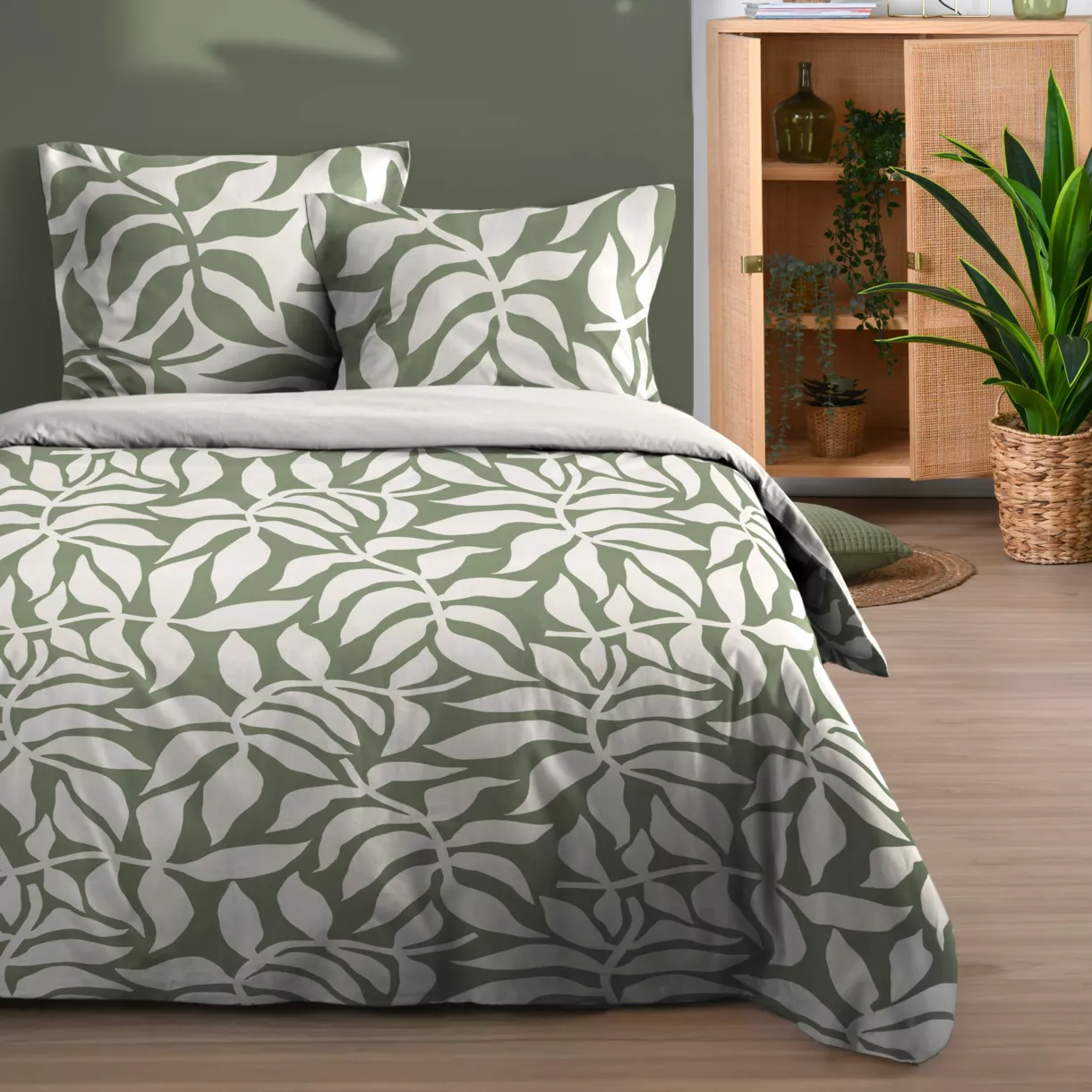 PARURE HOUSSE DE COUETTE HAKOL VERT 240X220