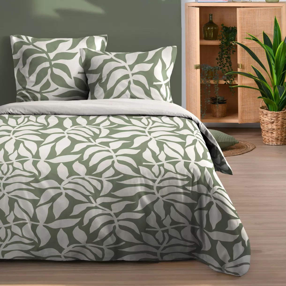 PARURE HOUSSE DE COUETTE HAKOL VERT 260X240