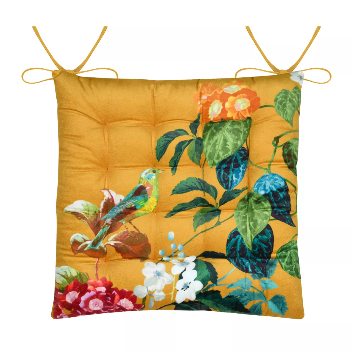 GALETTE DE CHAISE EMMY MOUTARDE 38X38