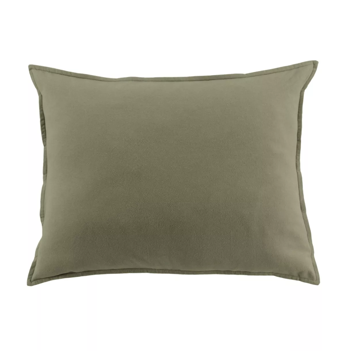 marque eminza - Taie d'oreiller 50 x 80 cm Flanelle unie NINA Unie Romarin