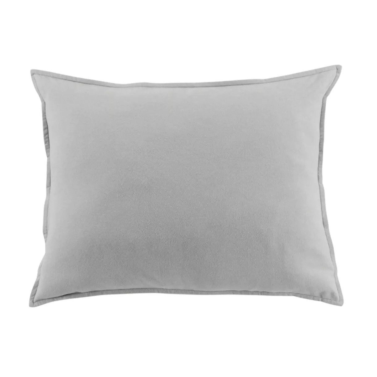 marque eminza - Taie d'oreiller 50 x 80 cm Flanelle unie NINA Unie Gris clair