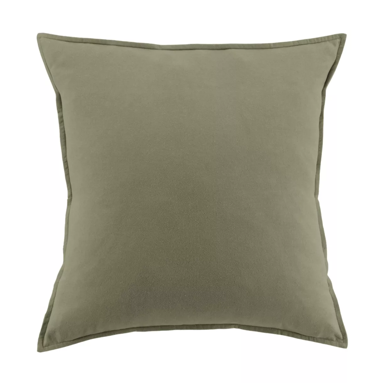 marque eminza - Taie d'oreiller 80 x 80 cm Flanelle unie NINA Unie Romarin