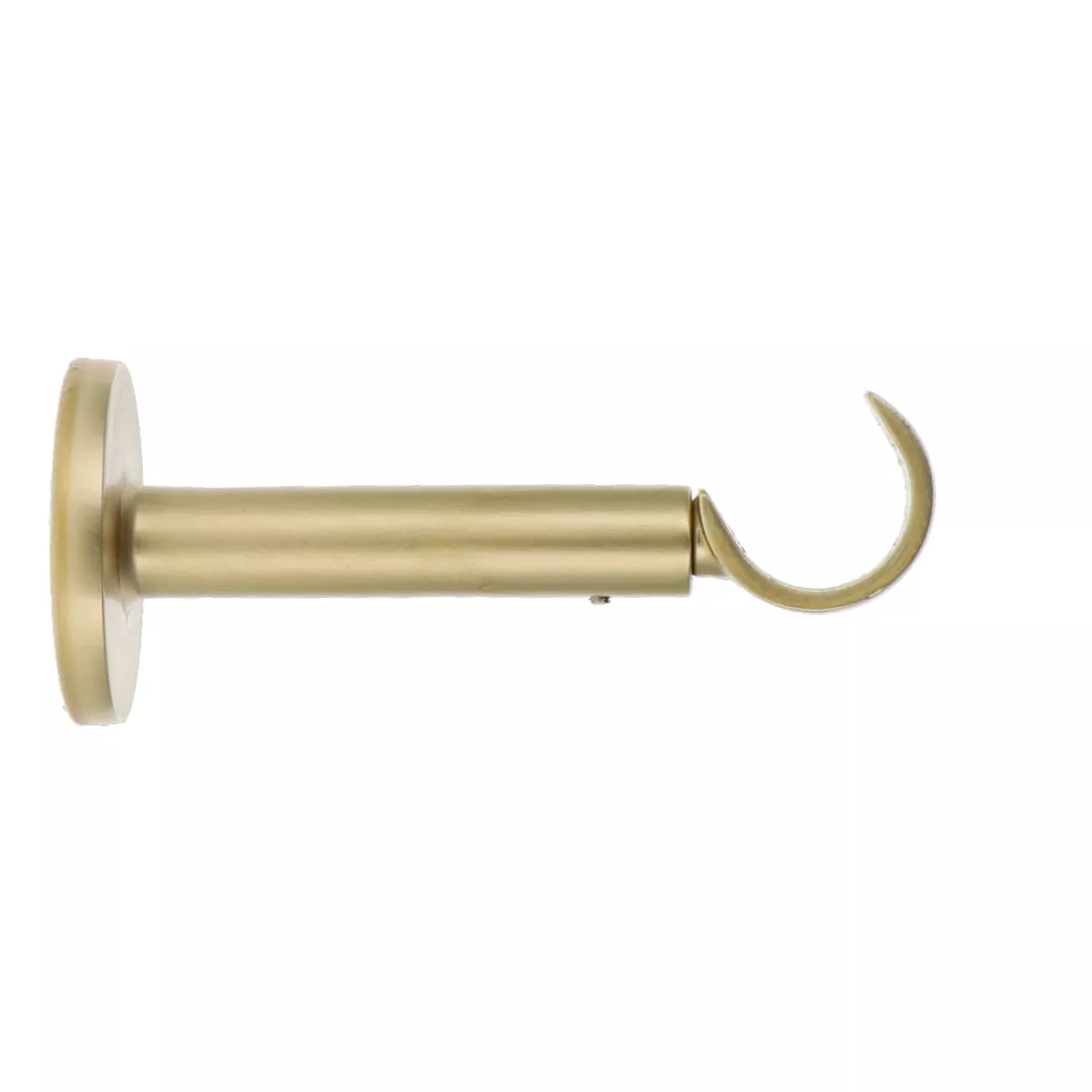 Soporte de barra fija de metal (L115 / D28 mm) Lino canalón Oro