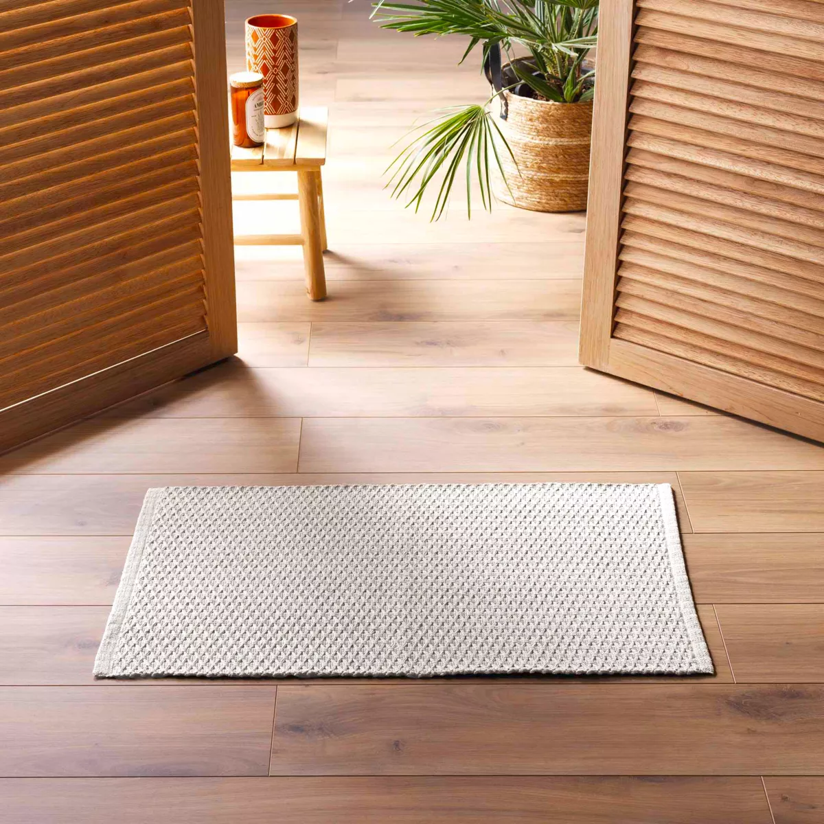 Alfombra en algodón (50 x 80 cm) Alivia Beige