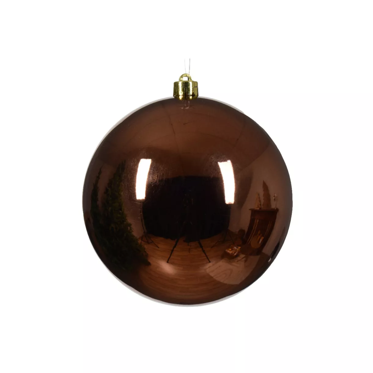 Boule de Noël (D140 mm) Alpine Brun café 1