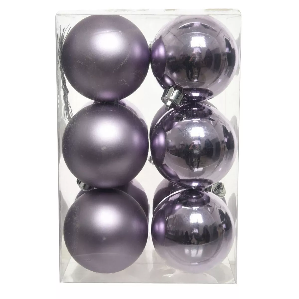 Lot de 12 boules de Noël (D60 mm) Alpine Lilas 1