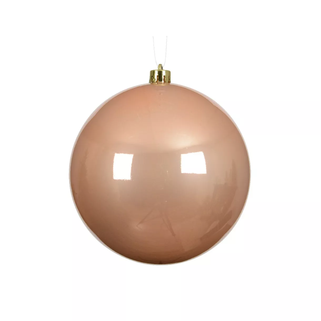 1 Boules polystyrene dia14cm peach pearl ALPINE