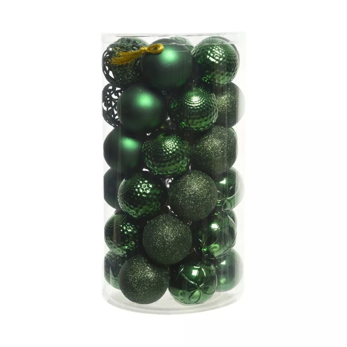 Confezione di 37 palline di Natale (D60 mm) Alpine Mix Verde abete 1