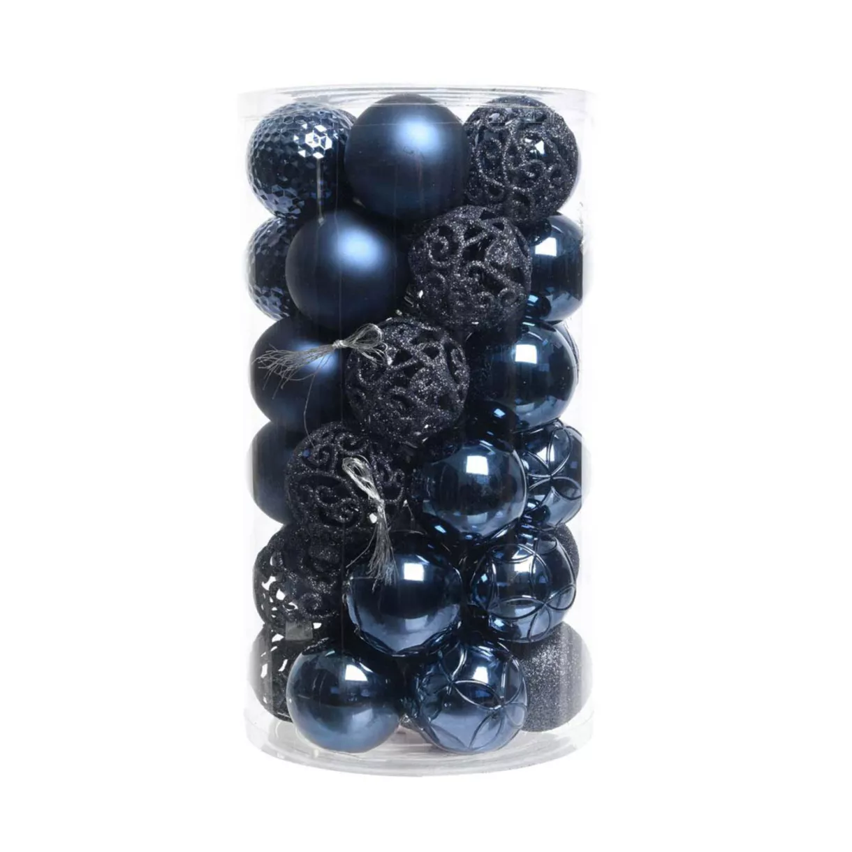 Lote de 37 bolas de Navidad (D60 mm) Alpine Mix Medianoche 1