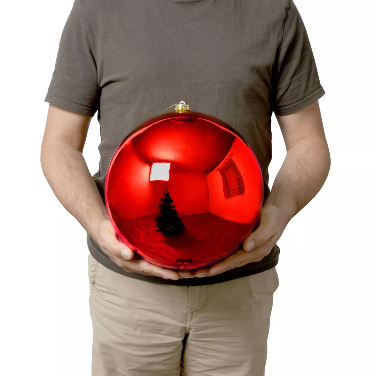 Boule de Noël (D250 mm) New Alpine Rouge 1