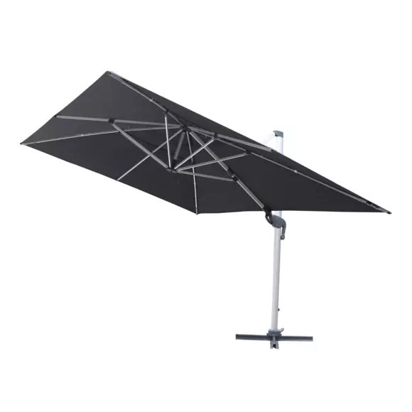 Parasol déporté à LED Yucatan (L 4 x 3 m)- Anthracite 8