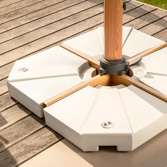 Juego de 4 tejas de parasol Bahia 20L - Blanco 2