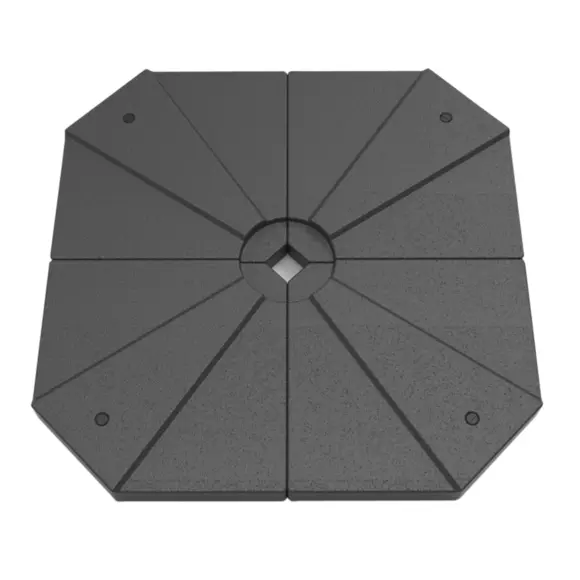 Lot de 4 dalles pour Parasol Bahia 20L  - Noir 3