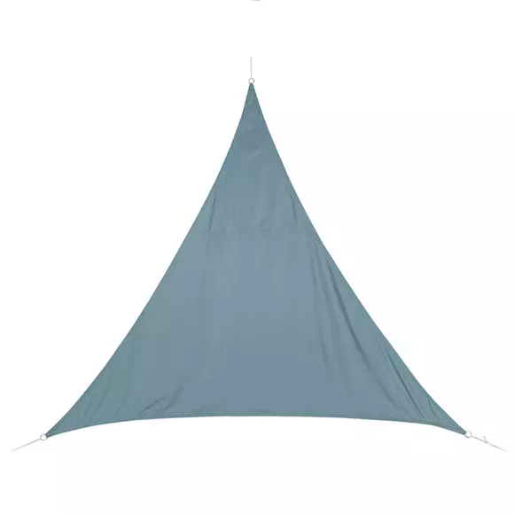 Voile d'ombrage Triangulaire (L 3m) Curacao - Bleu Orage 2