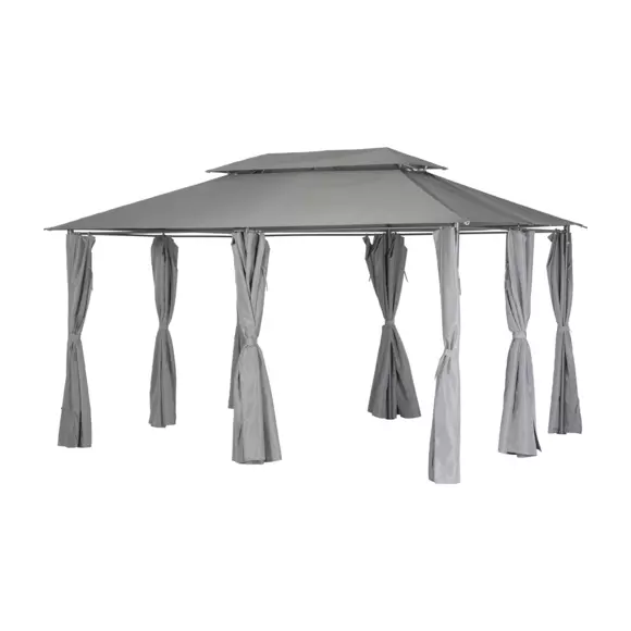Lona para cenador Thira (3 x 4 m) - Gris pizarra 2