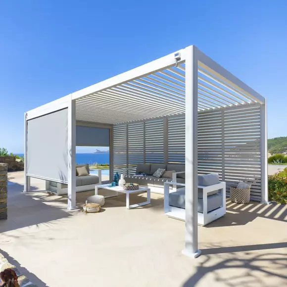 Toldo pérgola Evora GM y PM - Blanco/Gris 2