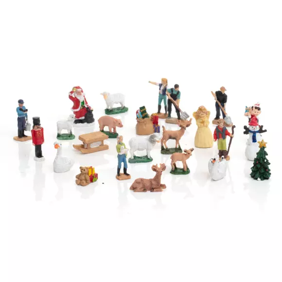 Adventskalender Personages voor Kerstdorp 2