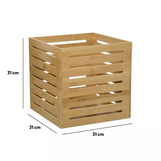 Panier de rangement grand modèle Siao Marron naturel 3